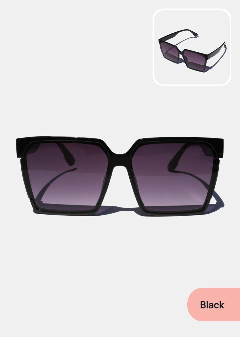 Oversized Chic Rectangular Glasses - Image 3