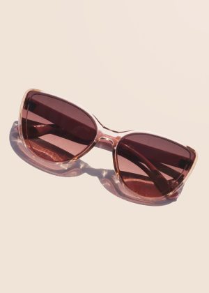 Semi-Transparent Cat-Eye Glasses