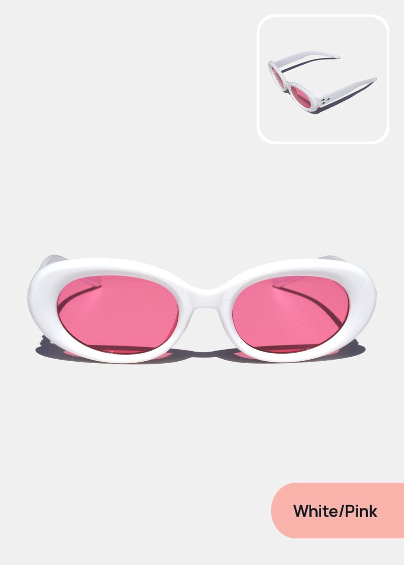 Fun Retro Oval Sunglasses - Image 3